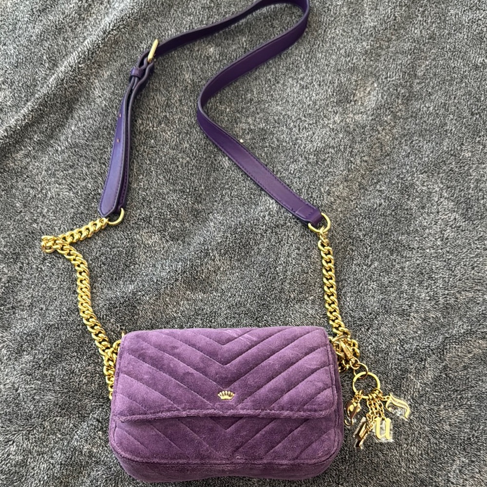 Juicy Couture black label velvet purse